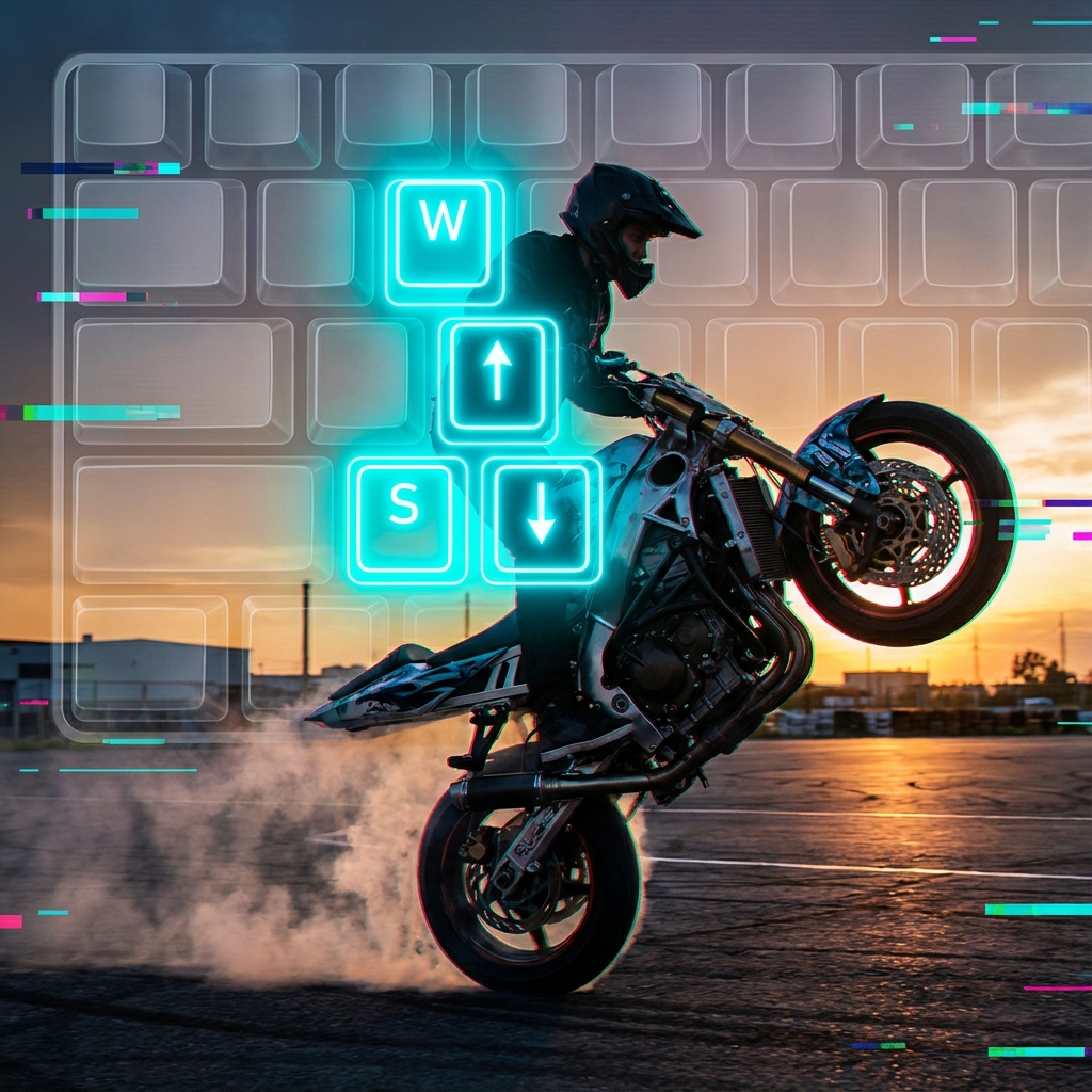 Wheelie Life Controls - Master motorcycle balance with keyboard controls